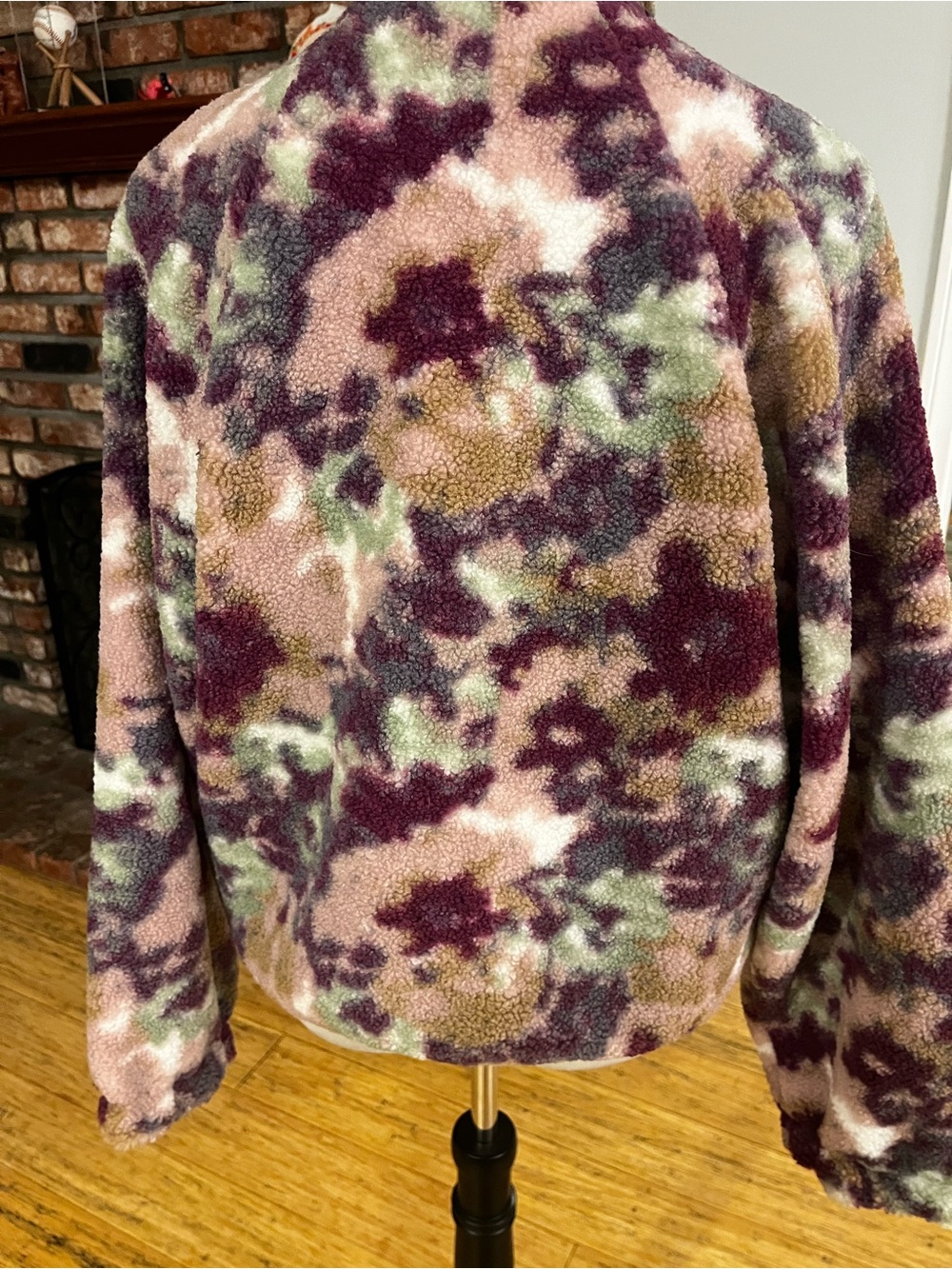 Calme by Johnny Was  $188 Floral Printed Fleece Jacket - Picture 5 of 6